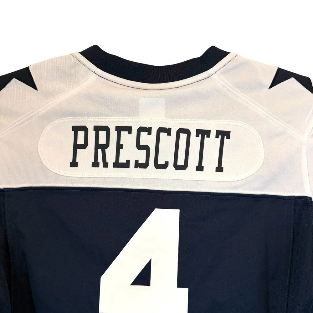 Nike Dallas Cowboys Dak Prescott 4 NFL Jersey Womens Small Navy 87NW-DCGA NEW